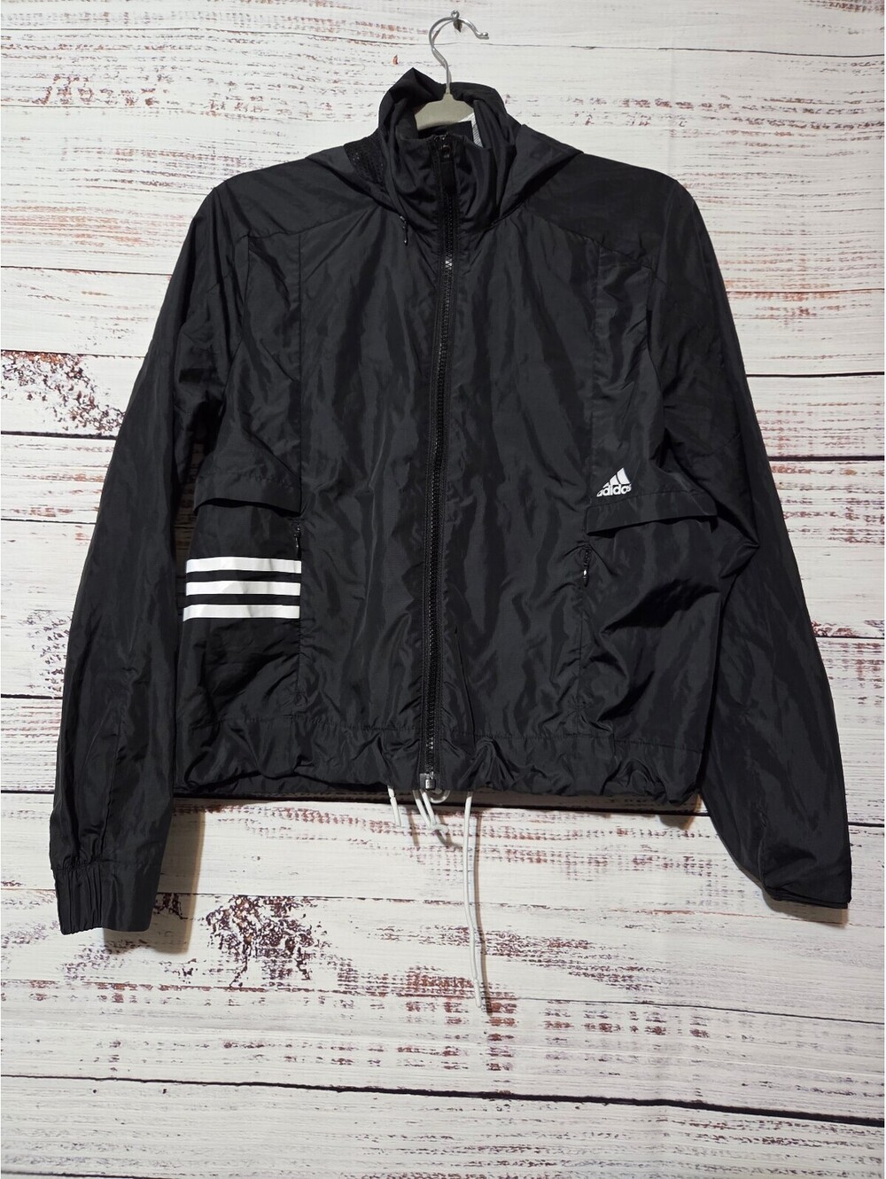 Adidas Women's Black Windbreaker Jacket XS